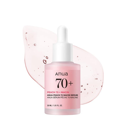 ANUA Siero alla niacinamide Peach 70 da 30 ml/siero viso idratante e illuminante/pulizia quotidiana della pelle (1,01 fl. oz.)