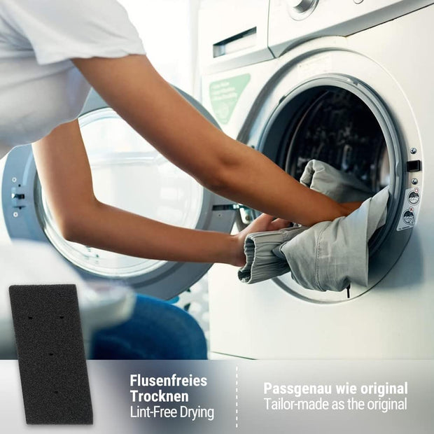 2 x Filtro Asciugatrice Whirlpool, Filtro per Bauknecht Privileg Whirlpool HX 481010716911 e 8015250474909, Filtro in Spugna per Asciugatrice a Condensazione e a Pompa di Calore 230x115x14 mm