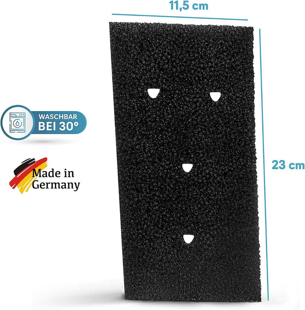 2 x Filtro Asciugatrice Whirlpool, Filtro per Bauknecht Privileg Whirlpool HX 481010716911 e 8015250474909, Filtro in Spugna per Asciugatrice a Condensazione e a Pompa di Calore 230x115x14 mm